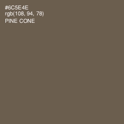 #6C5E4E - Pine Cone Color Image
